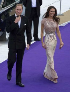 Britain's Prince William and Catherine, Duchess of Cambridge, arrive at the annual ARK gala dinner at Kensington Palace in London
