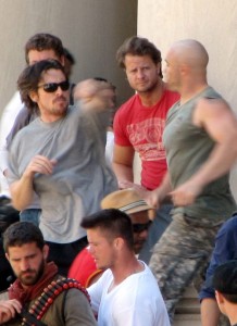 Christian Bale and Tom Hardy Film Scenes for "The Dark Knight Rises"